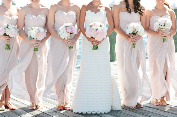 Blush-Pink-Strapless-Bridesmaids-Dresses-600x399-1